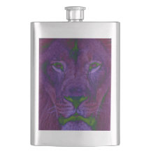 Abstrakter Lion Classic Flask