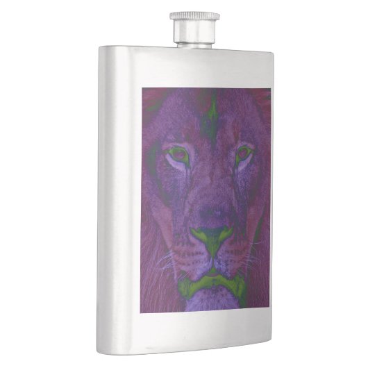 Abstrakter Lion Classic Flask Flachmann (Rechts)
