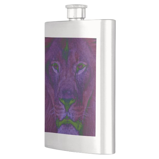 Abstrakter Lion Classic Flask Flachmann (Links)