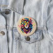 Abstrakter Lion Head Art Button (Beispiel)