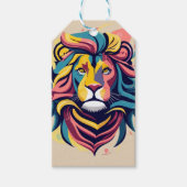 Abstrakter Lion Head Art Geschenkanhänger (Vorderseite)