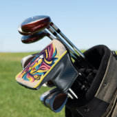 Abstrakter Lion Head Art Golf Headcover (In Situ)