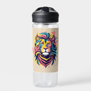 Abstrakter Lion Head Art Trinkflasche