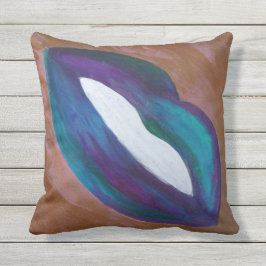 Abstrakter Lippenstift | Girl Lips Kiss XOXO Diva  Kissen