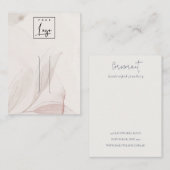 Abstrakter Logoklammer Visitenkarte (Vorne/Hinten)