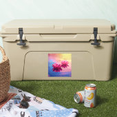 Abstrakter Lotus pink Aufkleber (Kühler)