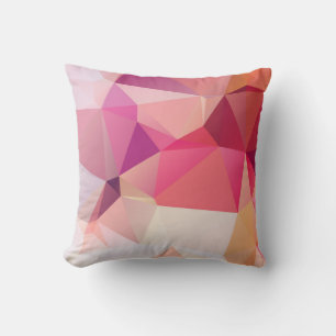 Abstrakter Low-Poly-Hintergrund, Geometrie-Dreieck Kissen