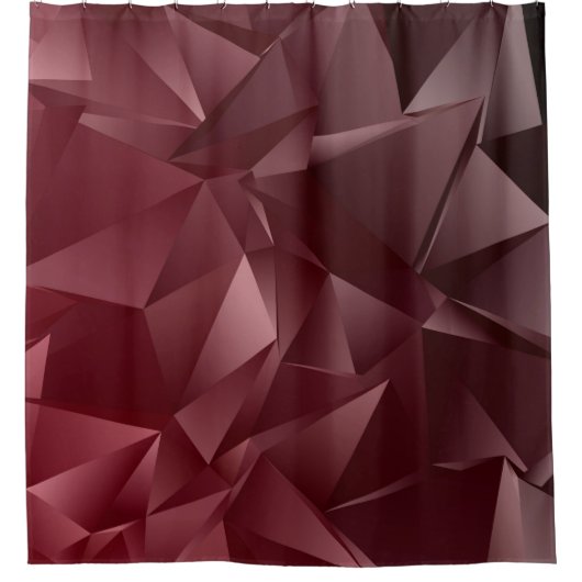 Abstrakter Low-Poly Hintergrund. triangulierte Tex Duschvorhang (Vorderseite)