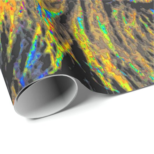 abstrakter Löwe Geschenkpapier (Rolleneckpunkt)