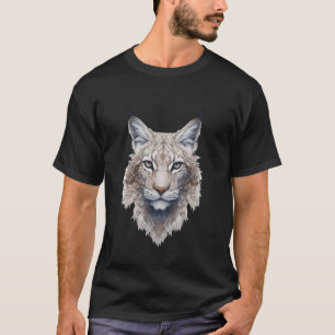 Abstrakter Luchs Dunkle Fantasy Wilde Katze Luchse T-Shirt