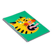 Abstrakter lustiger Tiger Notizblock (Rechte Seite)
