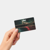 Abstrakter Luxus schwarz-grün goldfarben Ausweis (Handheld)