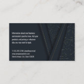 Abstrakter Luxus Visitenkarte (Rückseite)