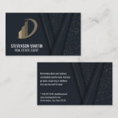 Abstrakter Luxus Visitenkarte (Vorne/Hinten)