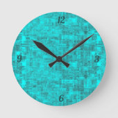 Abstrakter Mais Runde Wanduhr (Vorderseite)