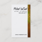 "Abstrakter" Maler, grafischer Künstler, Visitenkarte (Rückseite)