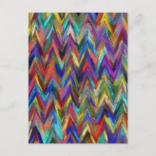 Abstrakter Malstil Postkarte