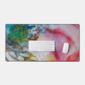 Abstrakter Malwax Schreibtischunterlage (Tastatur & Maus)