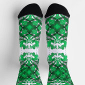 Abstrakter Mandala-Psychedelschmetterling Socken (Oben)