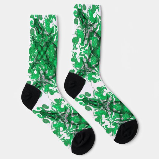 Abstrakter Mandala-Psychedelschmetterling Socken (Rechts)