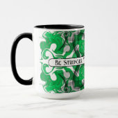 Abstrakter Mandala-Psychedelschmetterling Tasse (Links)