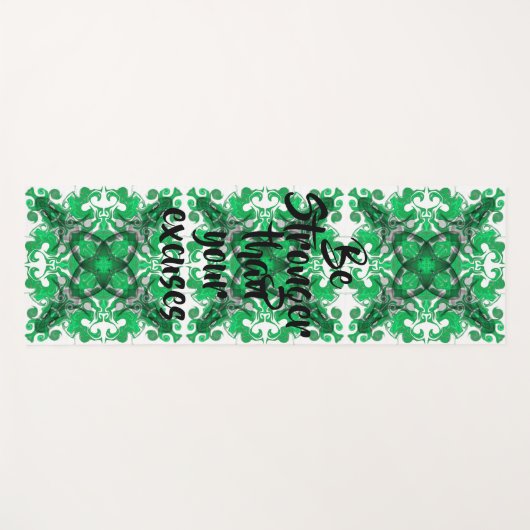 Abstrakter Mandala-Psychedelschmetterling Yogamatte (Vorderseite (Horizontal))