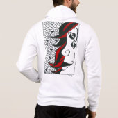 Abstrakter Mann Hoodie (Rückseite)