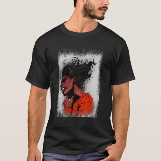 abstrakter Mann T-Shirt (Vorderseite)