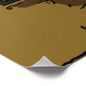 Abstrakter Mann, Text hinzufügen Poster (Ecke)