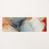 Abstrakter Marmor aus Rotgold Yogamatte (Rückseite (Horizontal))
