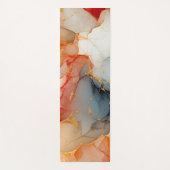 Abstrakter Marmor aus Rotgold Yogamatte (Vorderseite)