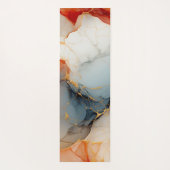 Abstrakter Marmor aus Rotgold Yogamatte (Rückseite)