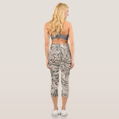 Abstrakter Marmor Capri Leggings (Rückseite)