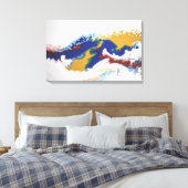 Abstrakter Marmor  Fluid Art Leinwanddruck (Insitu (Schlafzimmer))