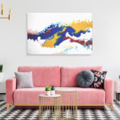 Abstrakter Marmor  Fluid Art Leinwanddruck (Insitu (Wohnzimmer))