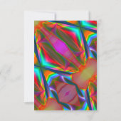 Abstrakter Marmor flüssig Dankeskarte (Rückseite)