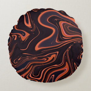 Abstrakter Marmor: Hintergrund künstlerischer Text Rundes Kissen