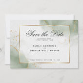 Abstrakter Marmor im Mutchsäge Save the Date Einladung (Vorderseite)