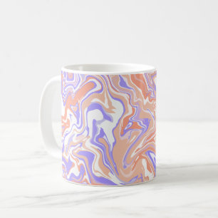 Abstrakter Marmor in Peach & Lavender Kaffeetasse