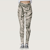 abstrakter Marmor Leggings (Vorderseite)