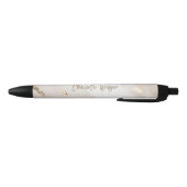 Abstrakter Marmor mit Golden Glitzer Monogramm Kugelschreiber (Unterseite)