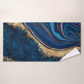 abstrakter Marmor mit Granitmosa Badehandtuch (Badehandtuch)