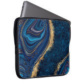 abstrakter Marmor mit Granitmosa Laptopschutzhülle (Vorne Rechts)