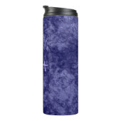 Abstrakter Marmor mit texturierter Marinemaschine Thermosbecher (Nach rechts gedreht)