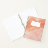 Abstrakter Marmor Peach fuzz Notizblock (Innenseite)