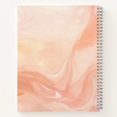 Abstrakter Marmor Peach fuzz Notizblock (Rückseite)