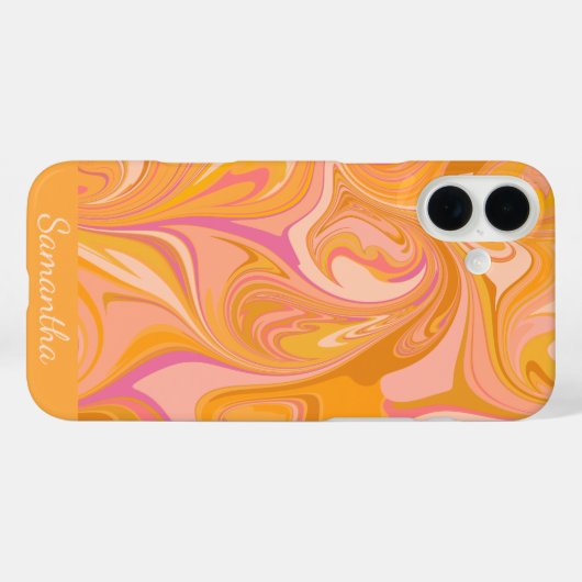 Abstrakter Marmor Swirl Case-Mate iPhone Hülle (Rückseite (Horizontal))