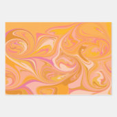 Abstrakter Marmor Swirl Geschenkpapier Set (Vorderseite 3)