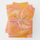 Abstrakter Marmor Swirl Geschenkpapier Set (Beispiel)