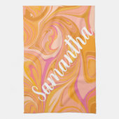 Abstrakter Marmor Swirl Geschirrtuch (Vertikal)